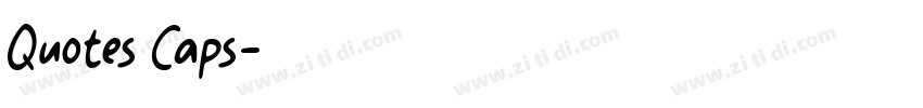 Quotes Caps字体转换